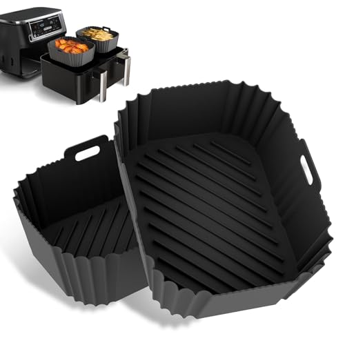 Cegout 2 piece Non-Stick Silicone Air Fryer Liners for Ninja