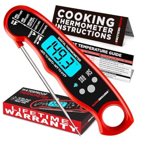 Alpha Grillers Meat Thermometer Digital
