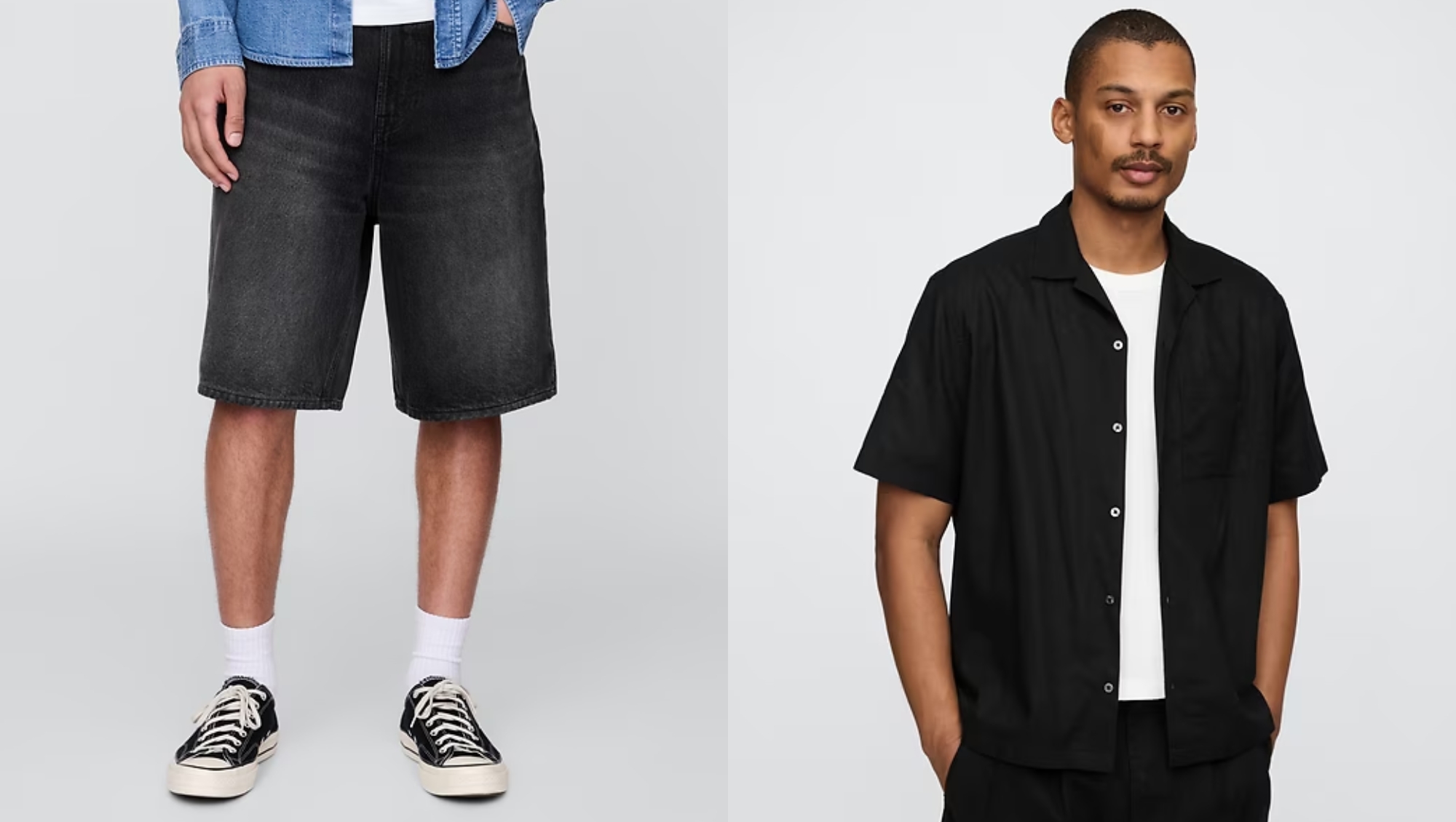 Men’s tees and shorts from Gap summer collection