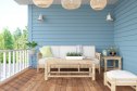 Cozy Terrace with Bamboo outdoor Furniture