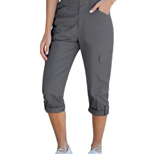 Grapent Women’s Summer Casual Comfortable Cargo Pants
