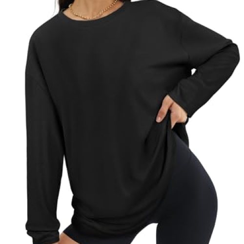 Athmile Oversized Long Sleeve Workout T-Shirt