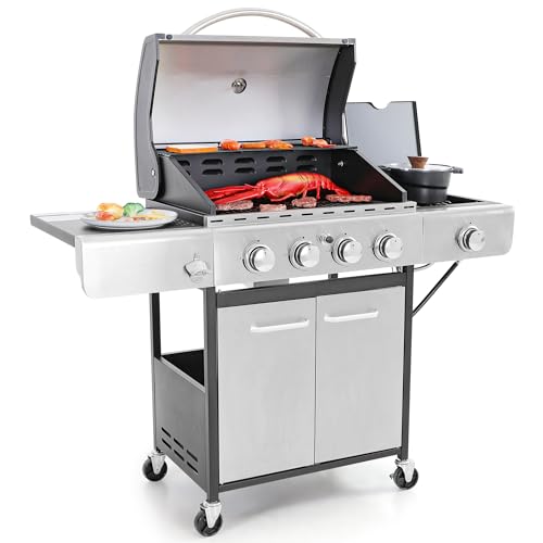 Captiva Designs 4-Burner Propane Gas BBQ Grill