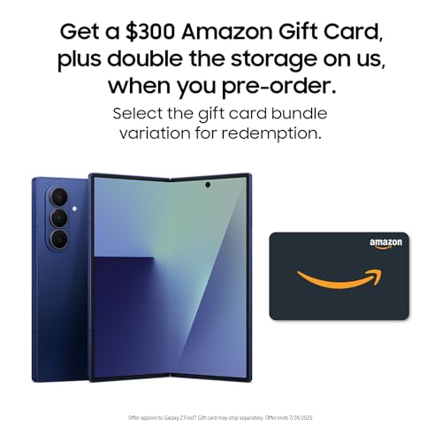 Samsung Galaxy Z Fold7 Cell Phone + Gift Card