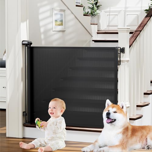 PRObebi Retractable Baby Gates for Stairs, Dog Gate