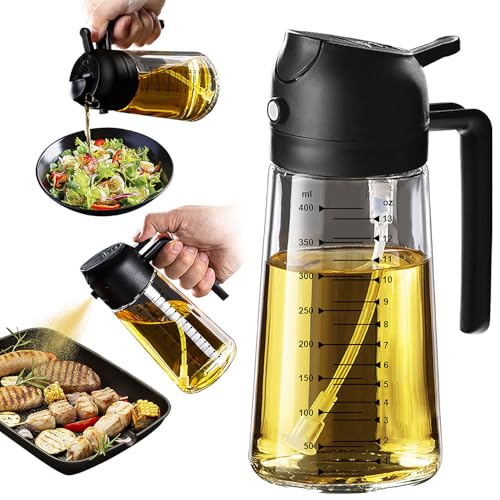 TrendPlain 16oz Glass Olive Oil Sprayer