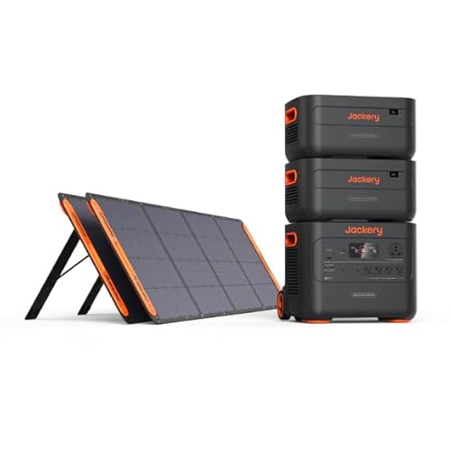 Jackery Explorer 2000 Plus Kit, Solar Panels+2 Expandable Battery Packs