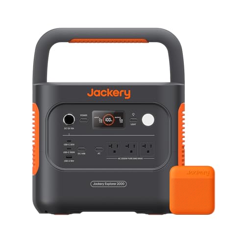 Jackery Explorer 2000 v2 Portable Power Station and 102W Fast Charger
