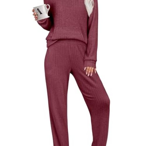 ANRABESS 2 Piece Lounge, Pajama Set
