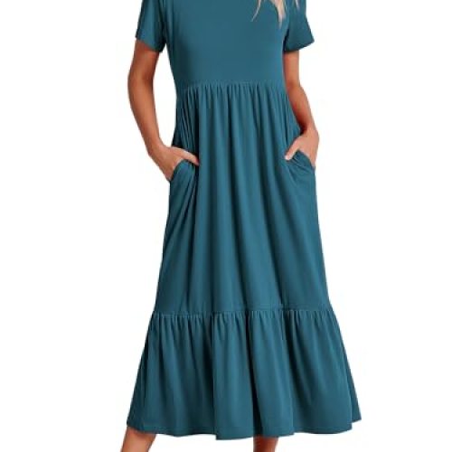 ANRABESS Women’s 2025 Summer Casual Maxi Dress