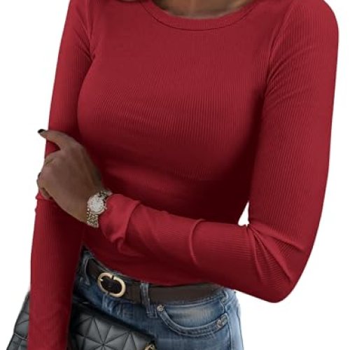 Zeagoo Crewneck Ribbed Undershirt