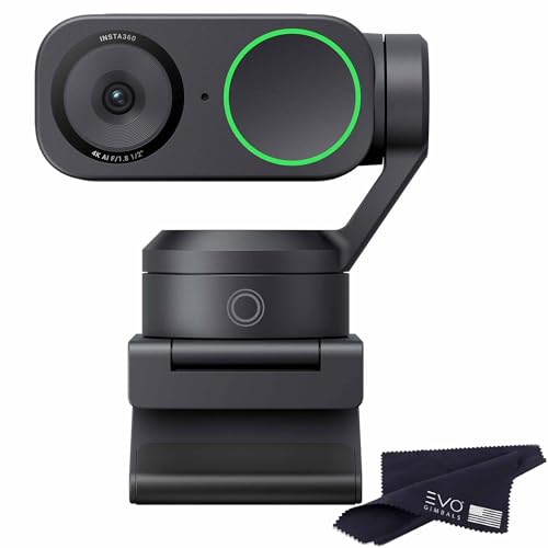 Insta360 Link 2-PTZ 4K Webcam with 1/2″ Sensor, AI Tracking