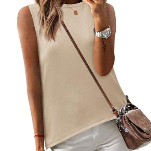 Zeagoo Sleeveless Tank Top High Neck