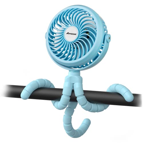 Battery-Operated Fan for Stroller, Car Seat, Crib Bike, Treadmill