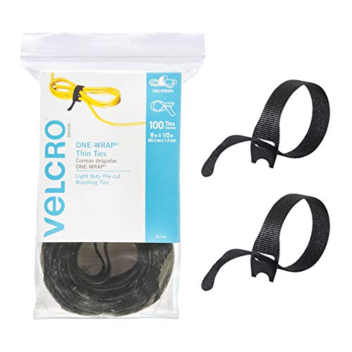 VELCRO Brand ONE-WRAP Cable Ties, 100Pk