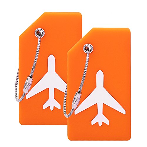 Silicone Luggage Tag with Name ID Card, 9 colors