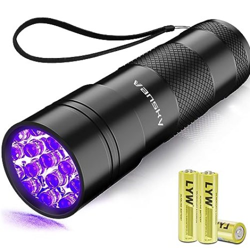 Black Light UV Flashlight: Urine Detector For Pet Urine & Bed Bug