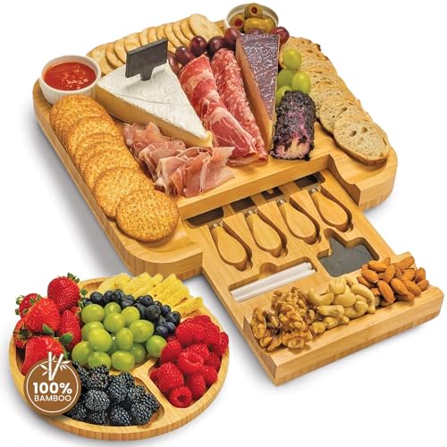 Leaf and Grain Charcuterie Board Set
