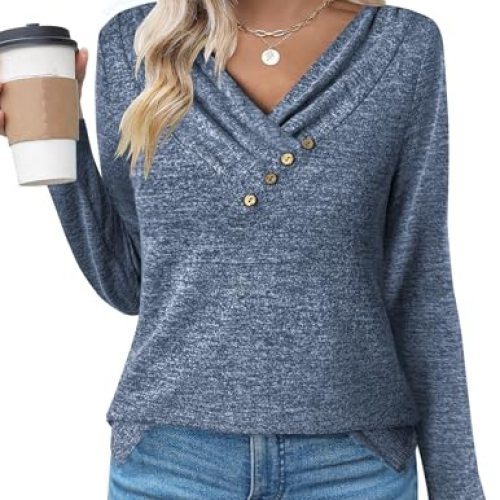 Zeagoo V-Neck Pullover Shirts