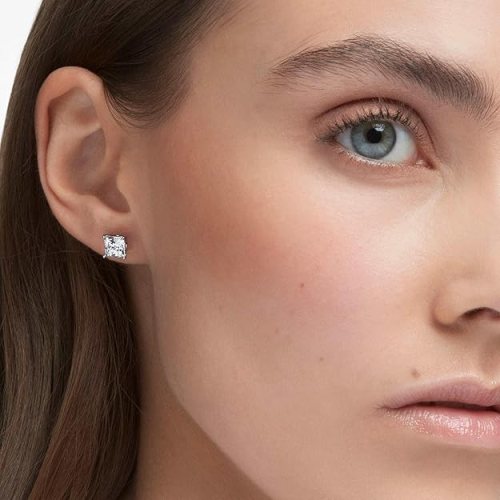 Swarovski Attract Square Stud Pierced Earrings