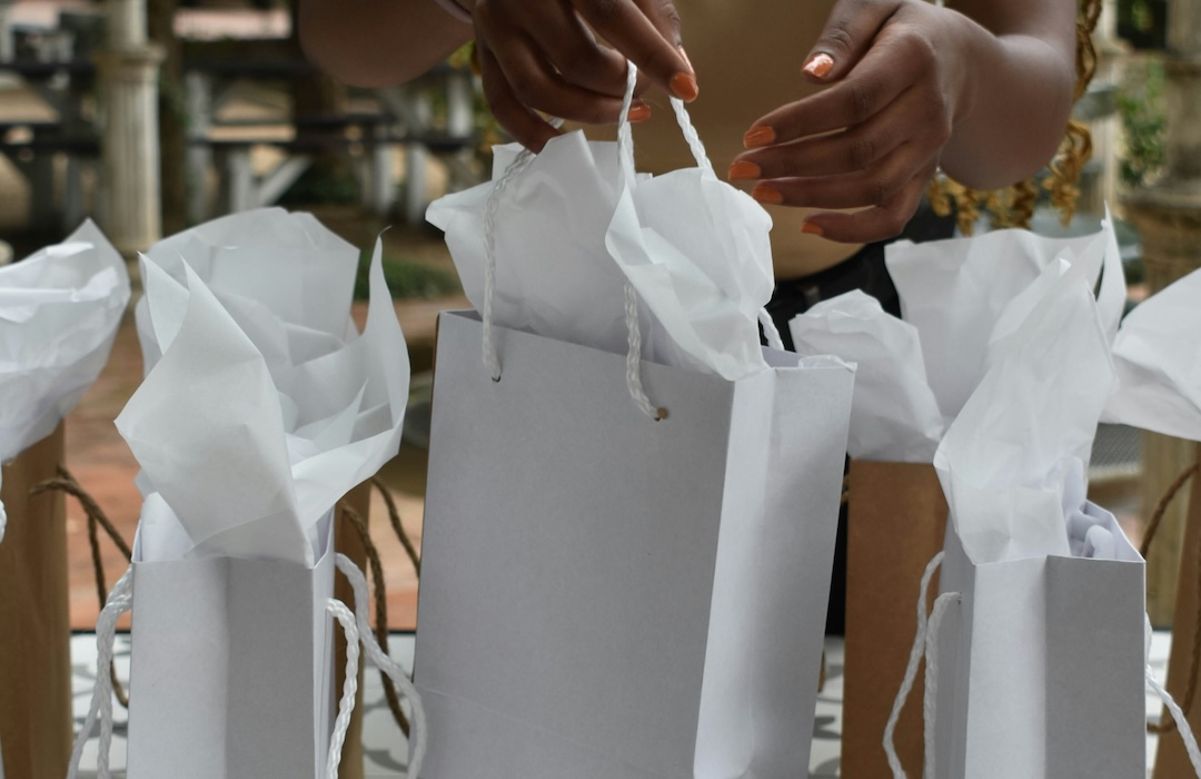 Party favors at a wedding