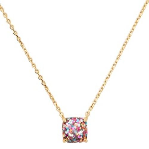 kate spade new york Mini Small Square Pendant, Multi Glitter