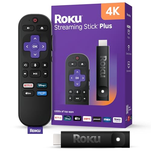 Roku Streaming Stick Plus 2025 – 4K & HDR Roku Streaming Device