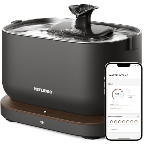 PETLIBRO Cat Water Fountain, App Monitoring Pet Fountain