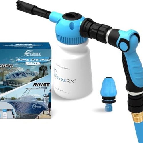 WAVESRX Wash Sprayer Gun and Boat Cleaner | Dual-Use Marine Soap Foamer