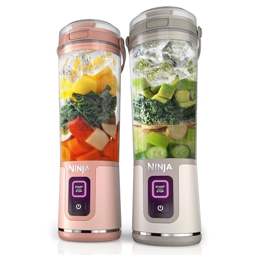 Ninja BC155PS Blast Two-Pack Portable Blender, Cordless, 18oz. Vessel