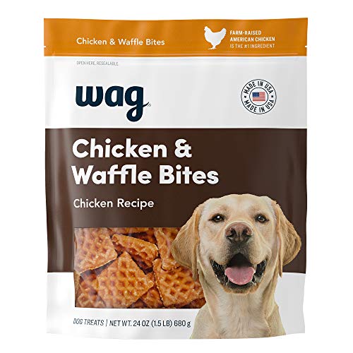 Wag Dog Treats, Chicken and Waffle Bites