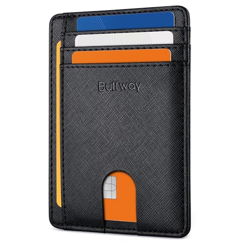 Front Pocket RFID Blocking Leather Wallets for Men and Women