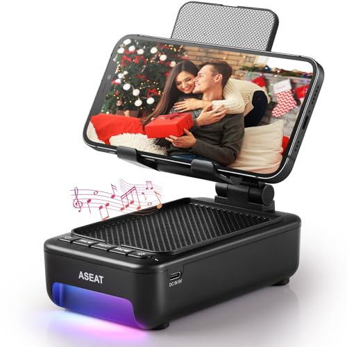 Cell Phone Stand with Bluetooth Speaker & Led Color Changing Light