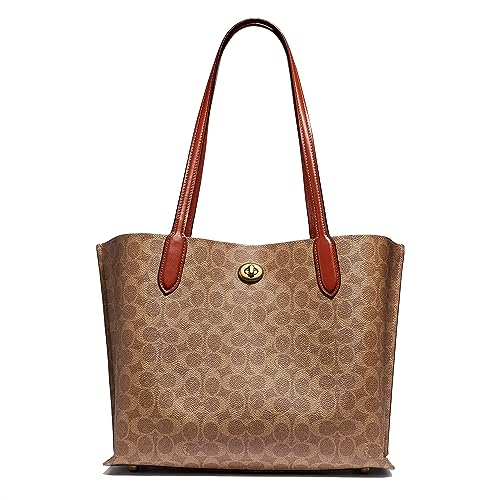 COACH Coated Canvas Signature Willow Tote