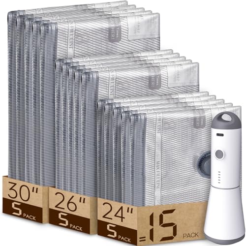 Vacbird Vacuum Bags for Travel with Rechargeable air Pump