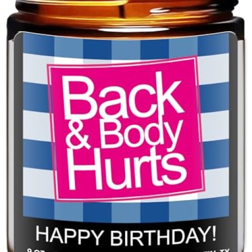 Back and Body Hurts Gag Candle
