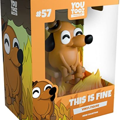 Youtooz This Is Fine Dog Vinyl Meme Figure