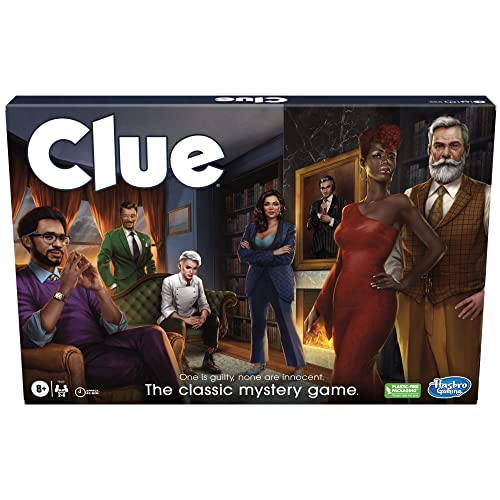 Clue Board Game for Ages 8 and Up, Reimagined Clue Game for 2-6 Players