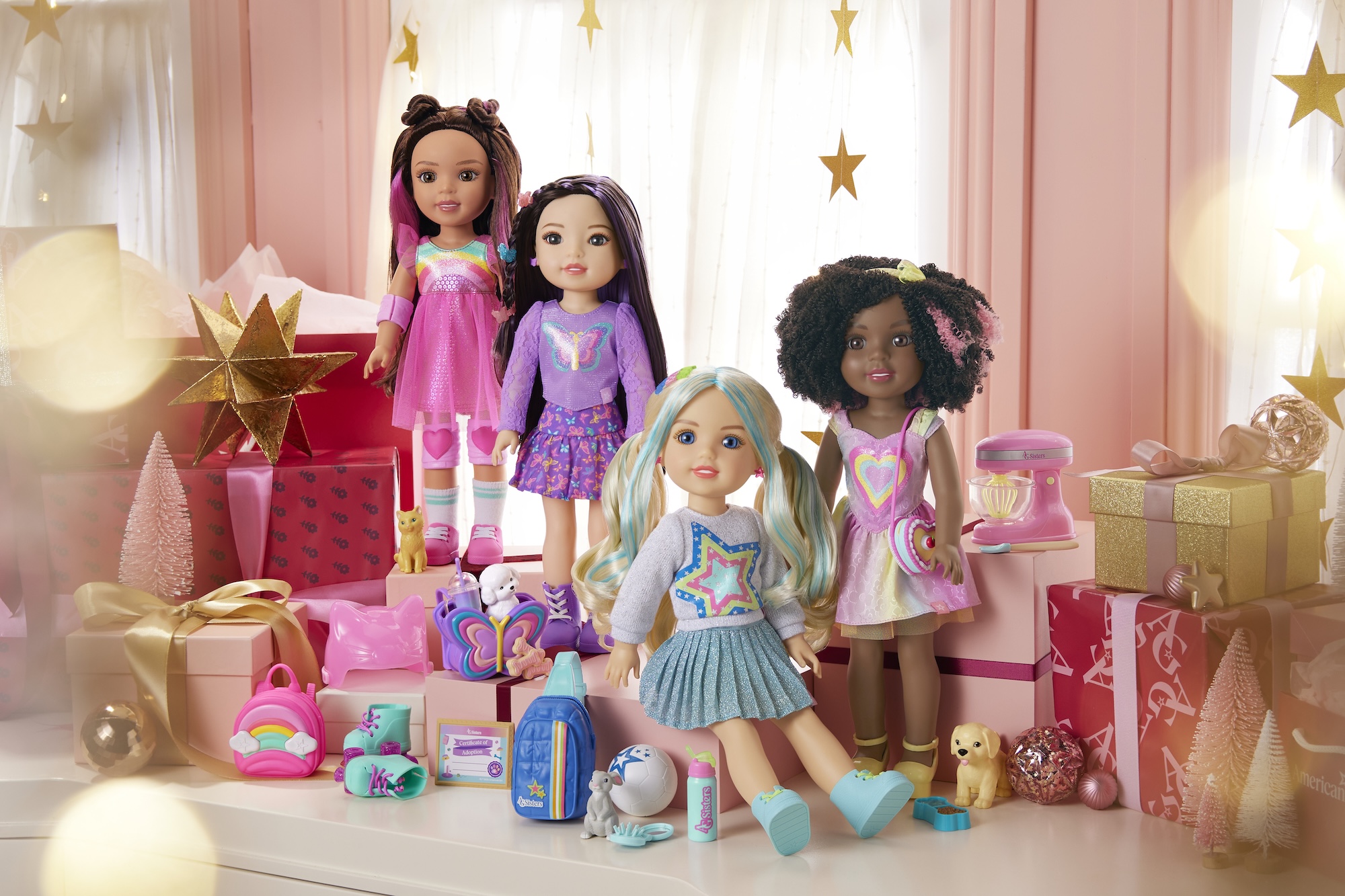 American Girls new doll collection for girls ages 4 and up, AG Sisters.