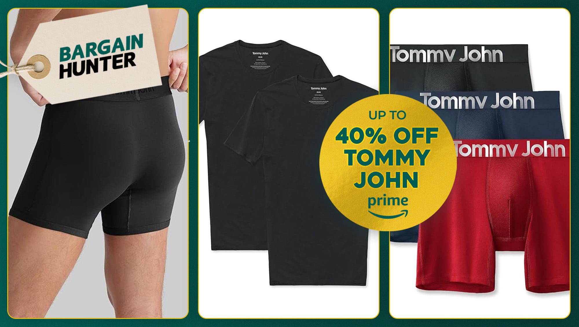 Tommy John deals for Amazon Prime Big Deal Days