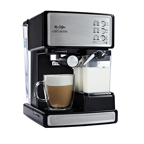 Mr. Coffee Espresso and Cappuccino Machine Stainless Steel Programmable Coffee Maker