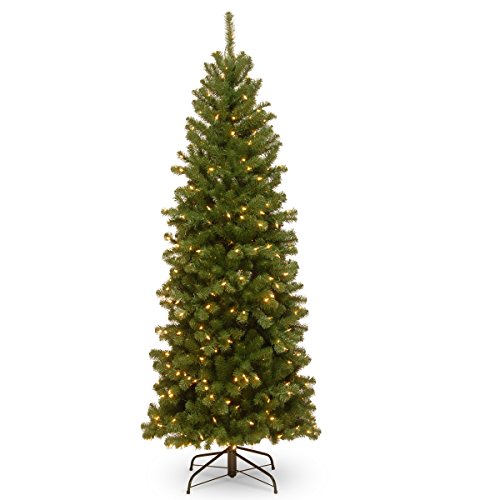 National Tree Company 6 ft Pre-Lit North Valley Spruce Slim