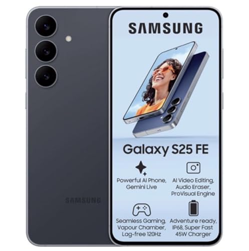 Samsung Galaxy S25 FE Cell Phone (2025), 256GB AI Smartphone