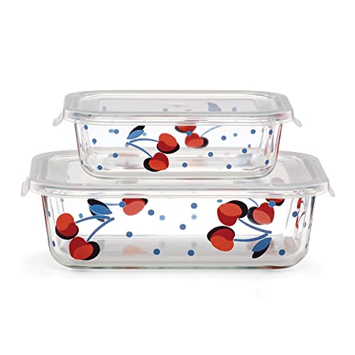 kate spade new york Vintage Cherry Dot 4-Piece Rectangular Storage Set