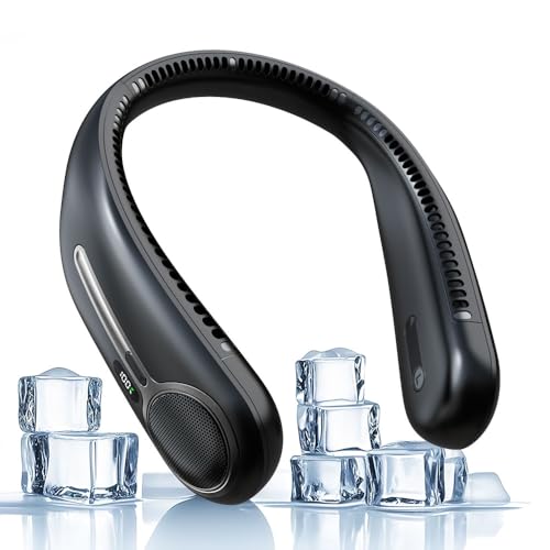 Portable Neck Fan, Hands Free Personal Wearable Bladeless Fan