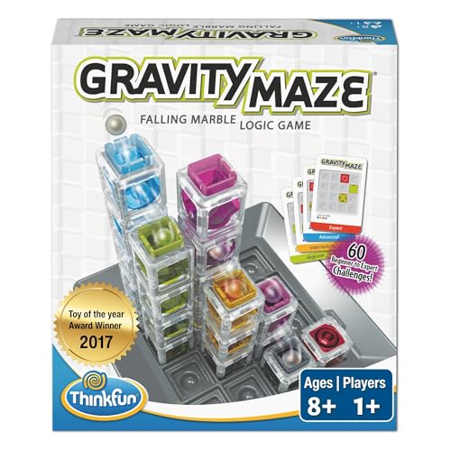 ThinkFun Gravity Maze – Falling Marble Logic Game – Challenging STEM Toy