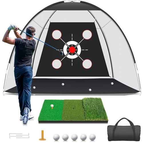 Golf Net with Practice Mat