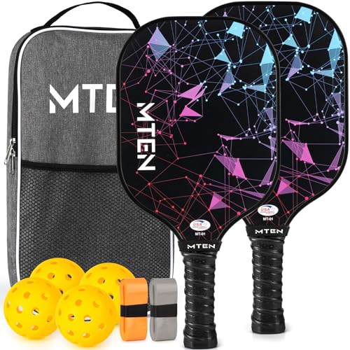 MTEN USAPA-Approved Pickleball Paddle Set