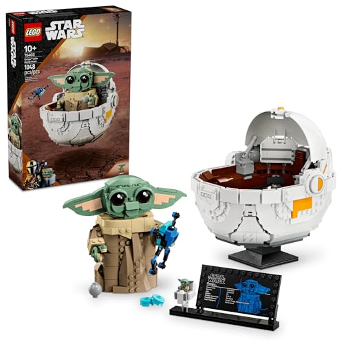 LEGO Star Wars Grogu with Hover Pram Building Toy Set