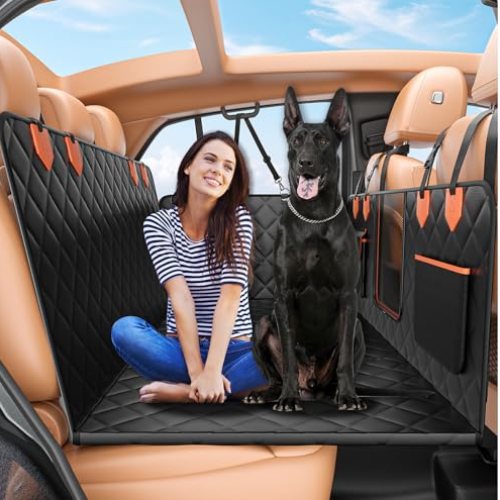 Dog Seat Cover, Hard Bottom Back Seat Extender; coupon